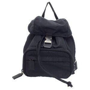 Prada Vela Backpack Black